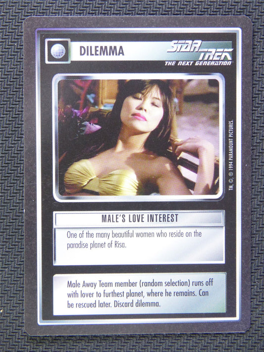 Dilemma Males Love Interest - Star Trek CCG Next Gen #591