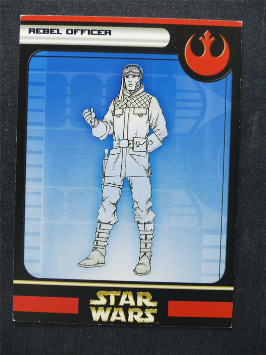 Rebel Officer 16/60 - Star Wars Miniatures Spare Cards #AI