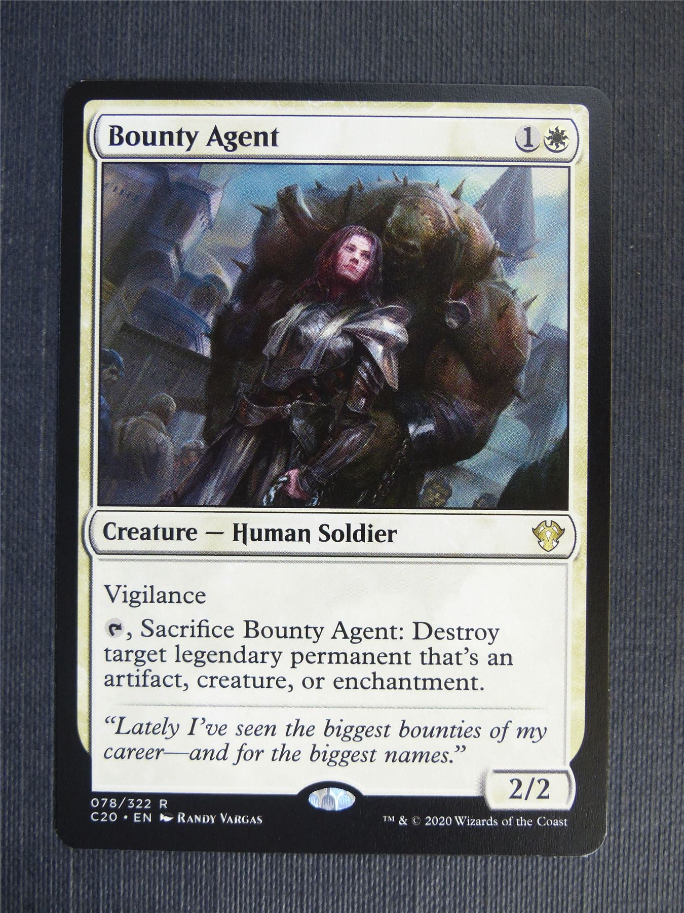 Bounty Agent - C20 - Mtg Card