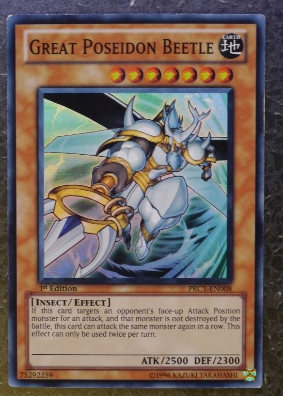 Yugioh Cards: GREAT POSSEIDON BEETLE PRC1 SUPER RARE # 2I77