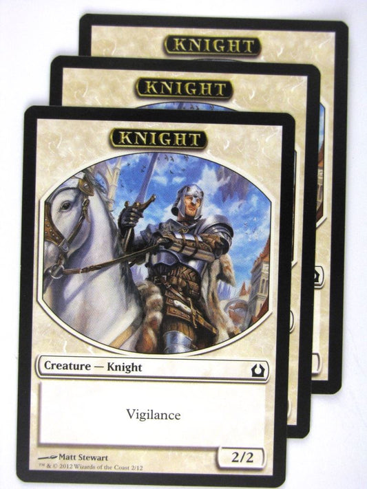 MTG Magic Token Cards: KNIGHT x3 # 20J49
