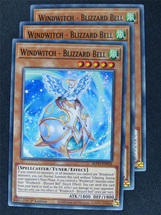 Windwitch - Blizzard Bell x3 - Yugioh Cards #XL