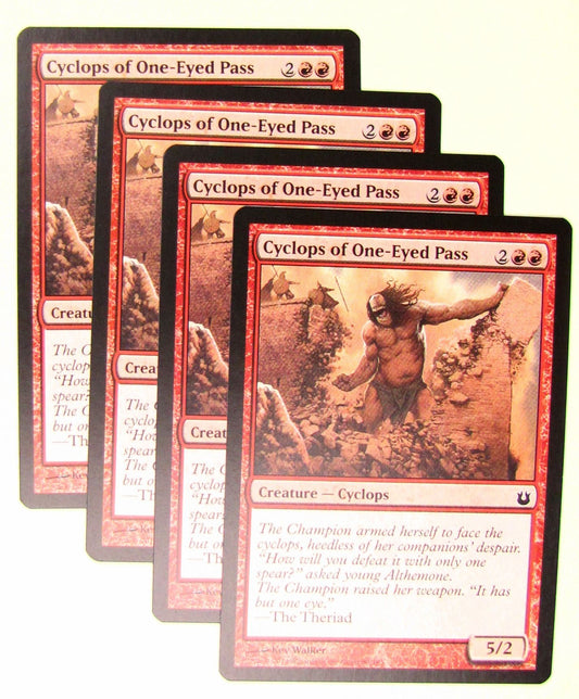 MTG Magic the Gathering Born of the Gods: Cyclops of One-Eyed Pass x4