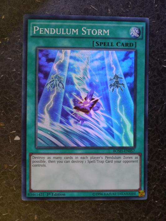 Yugioh Cards: PENDULUM STORM BOSH  SUPER RARE # 3C82