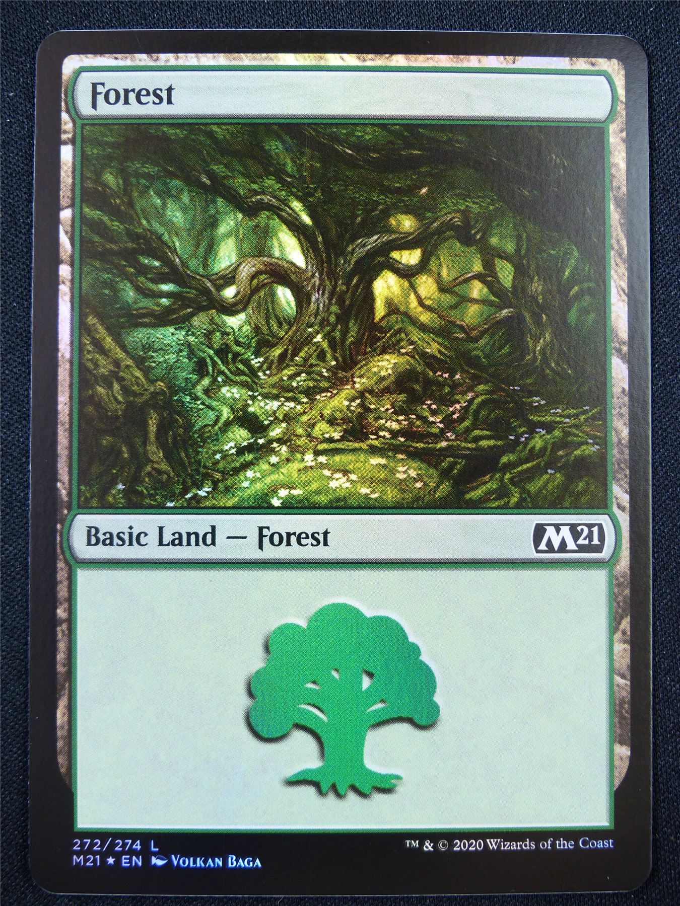 Forest 272/274 Foil - Mtg Card #23A