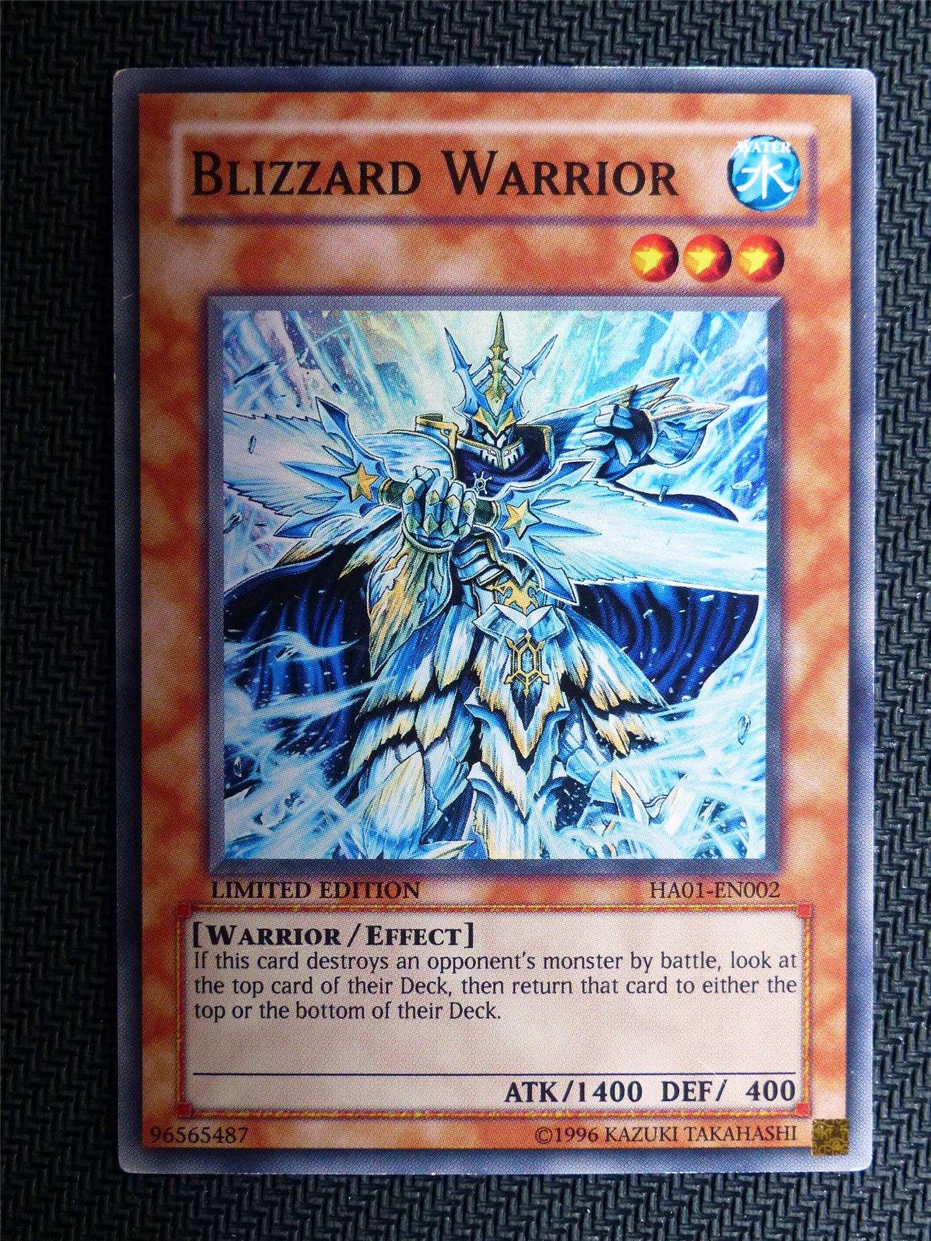 Blizard Warrior - Ha01 - Super Rare - Yugioh Card # 1E19