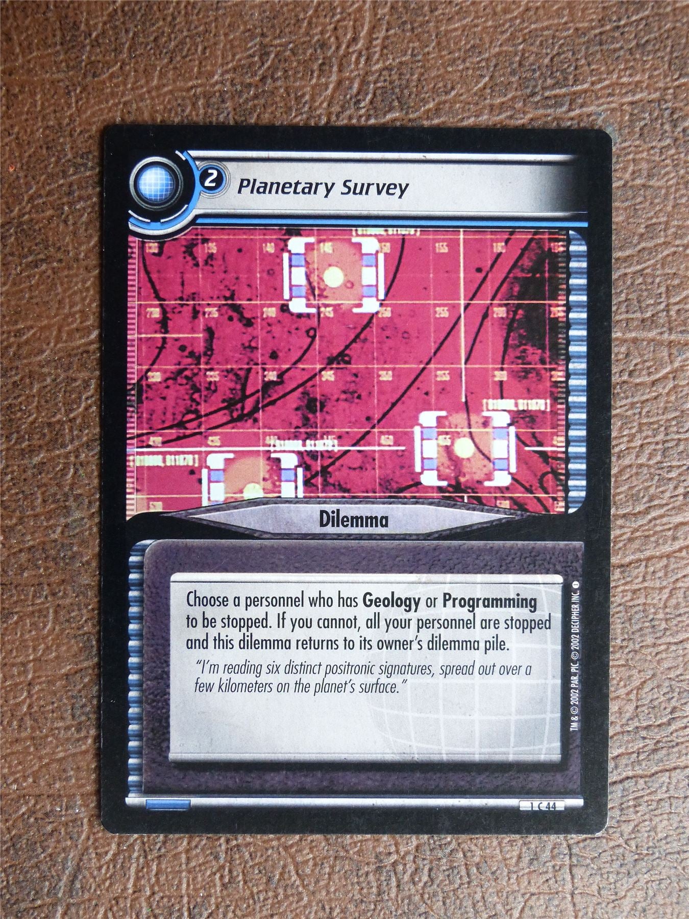 Planetary Survey - Star Trek CCG TCG Card #YA