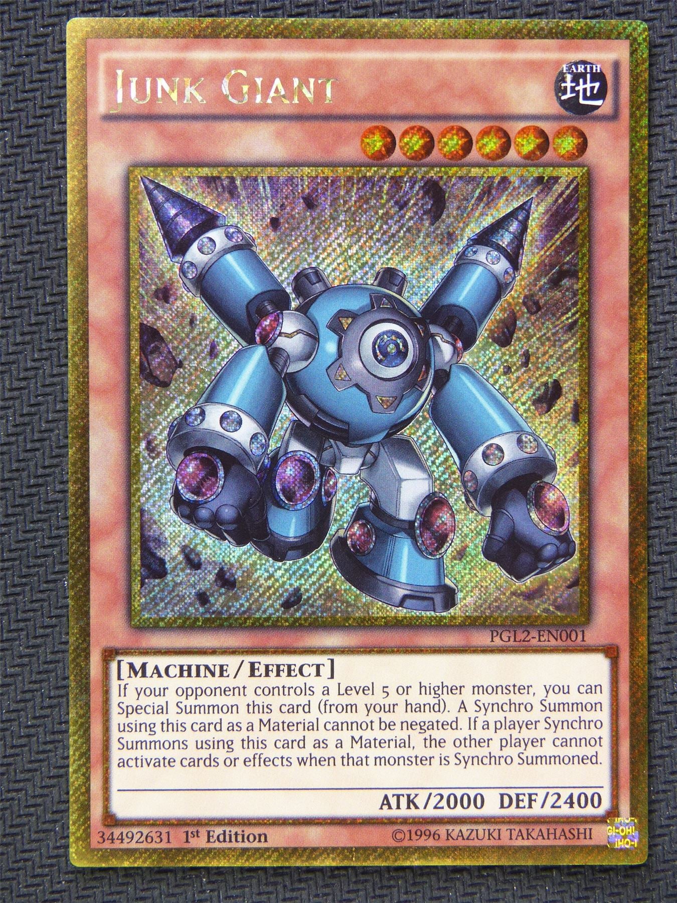 Junk Giant PGL2 Gold - Secret Rare - Yugioh Card #5XS