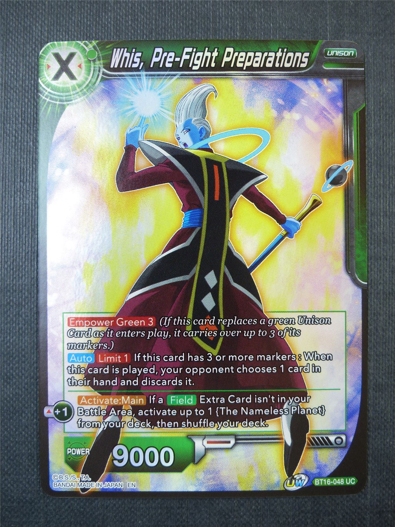 Whis Pre-Fight Preparations Foil - Dragon Ball Super Card #2K