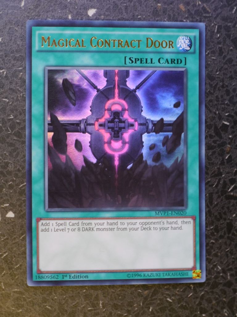 Yugioh Cards: MAGICAL CONTRACT DOOR MVP1 SUPER RARE # 3J72