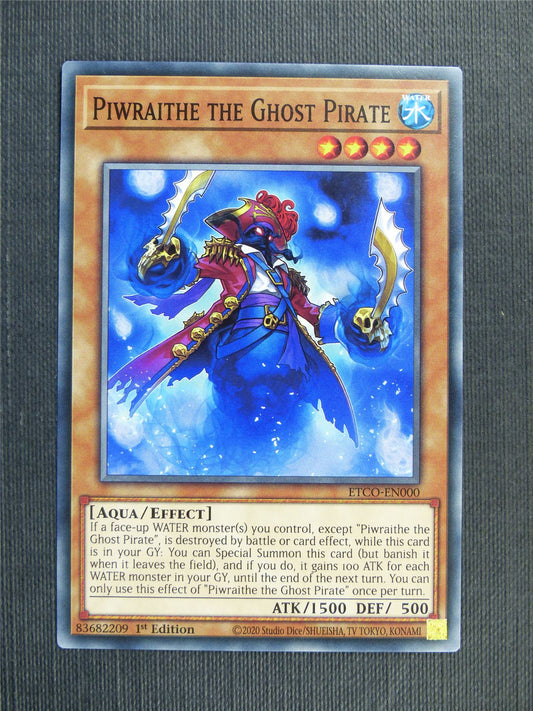 Piwraithe the Ghost Pirate - ETCO - 1st ed Yugioh Card