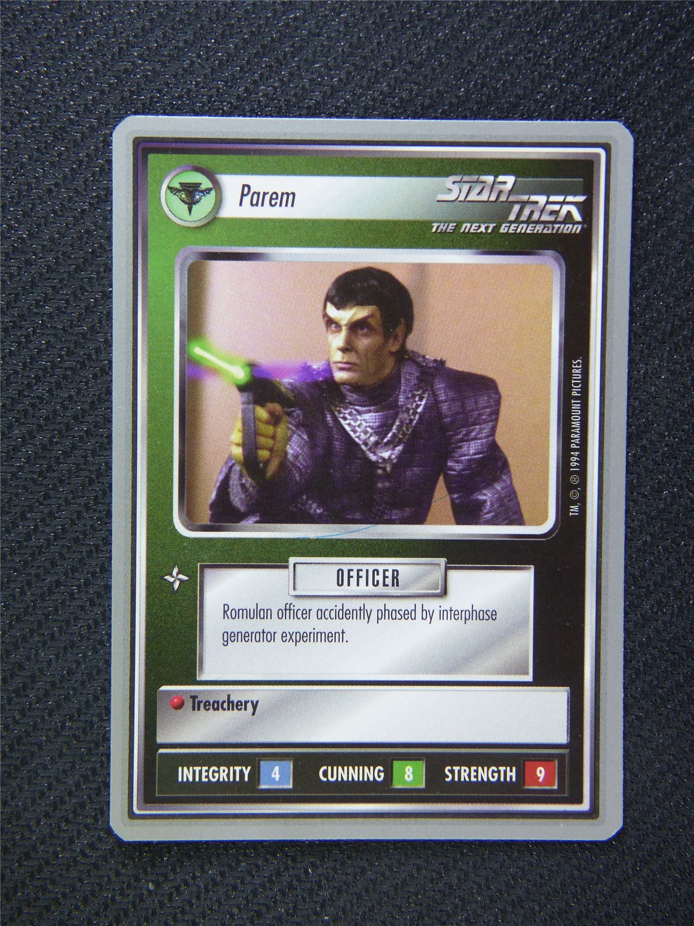 Parem - Star Trek Silver Border Card Decipher #2BL