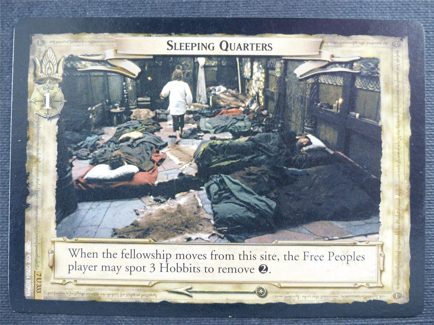 Sleeping Quarters 7 U 333 - LotR Cards #2RF