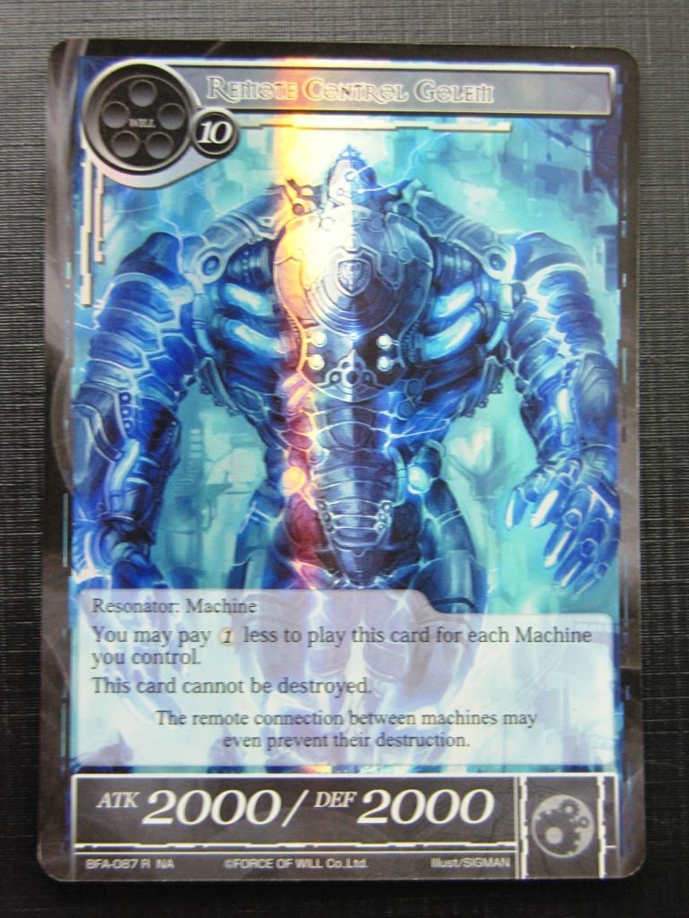 Force of Will Cards: REMOTE CONTROL GOLEM FOIL NA # 15G48
