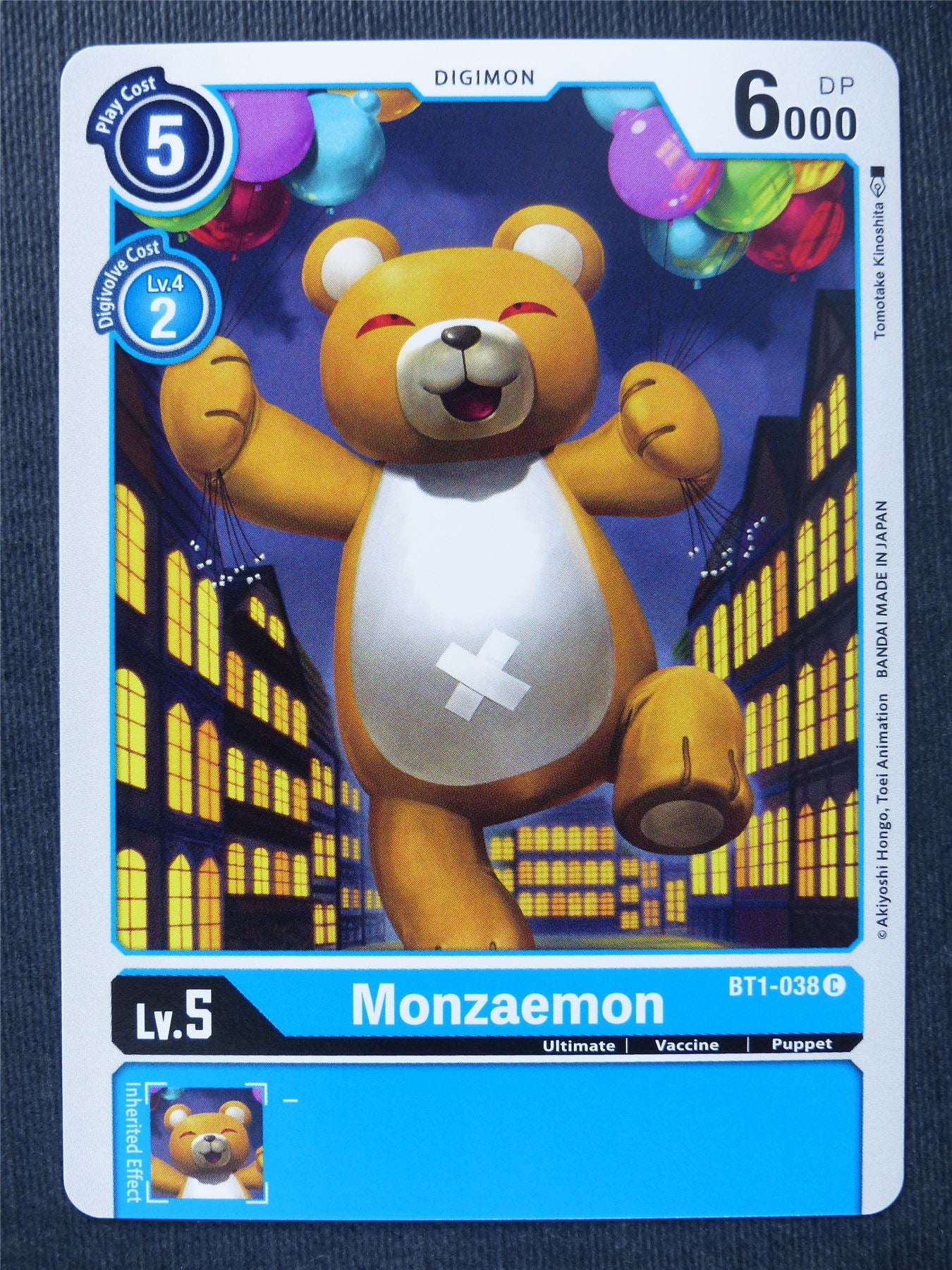 Monzaemon BT1-038 C - Digimon Cards #SO