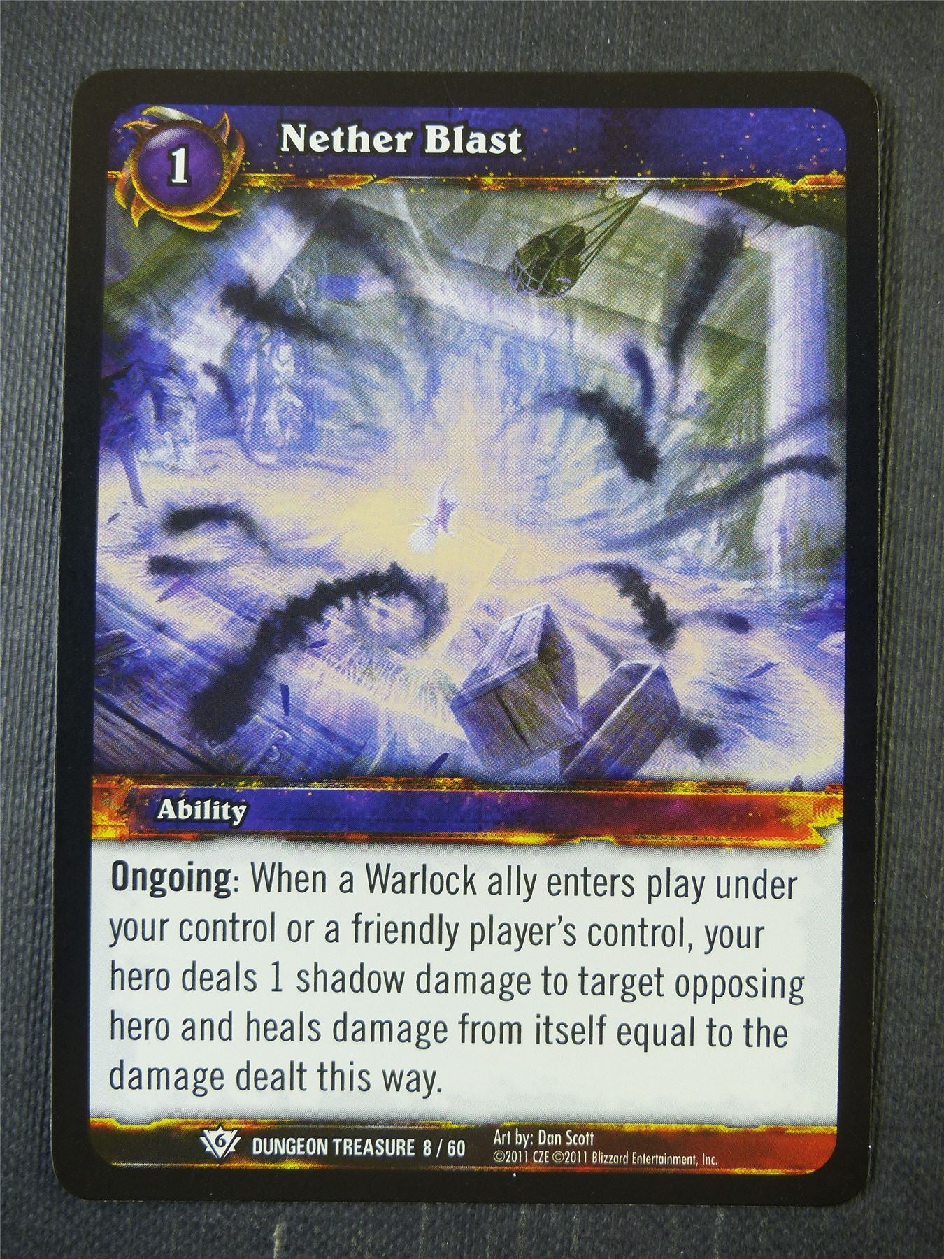 Nether Blast 8/60 Foil - WoW Card #1A8