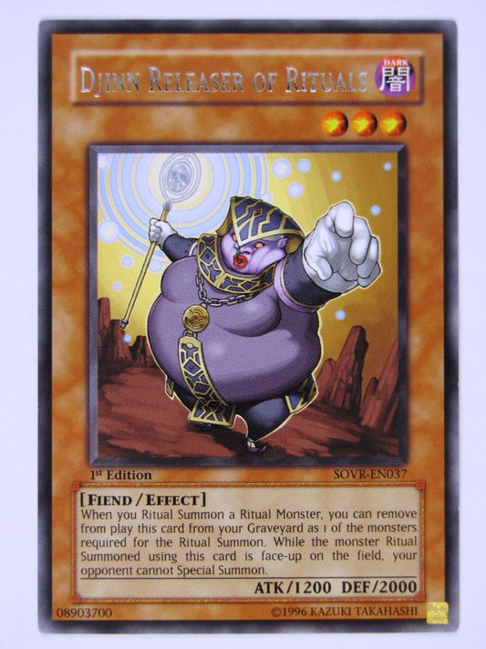 Yugioh Cards: DJINN RELEASER OF RITUALS SOVR RARE # 21H63