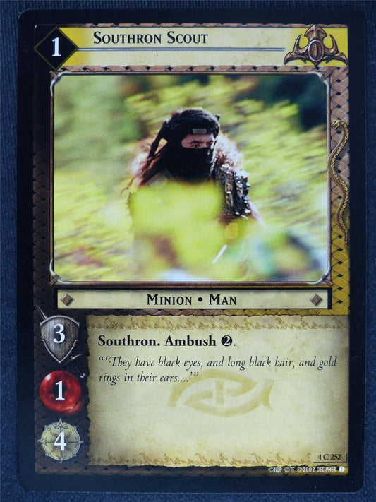 Southron Scout 4 C 252 - played - LotR Cards #FJ