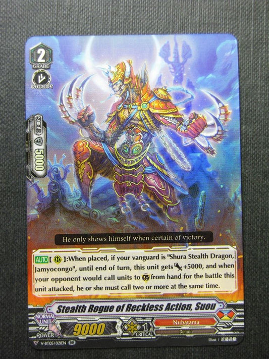 Stealth Rogue of Reckless Action Suou V-BT05 RR - Vanguard Cards #3J