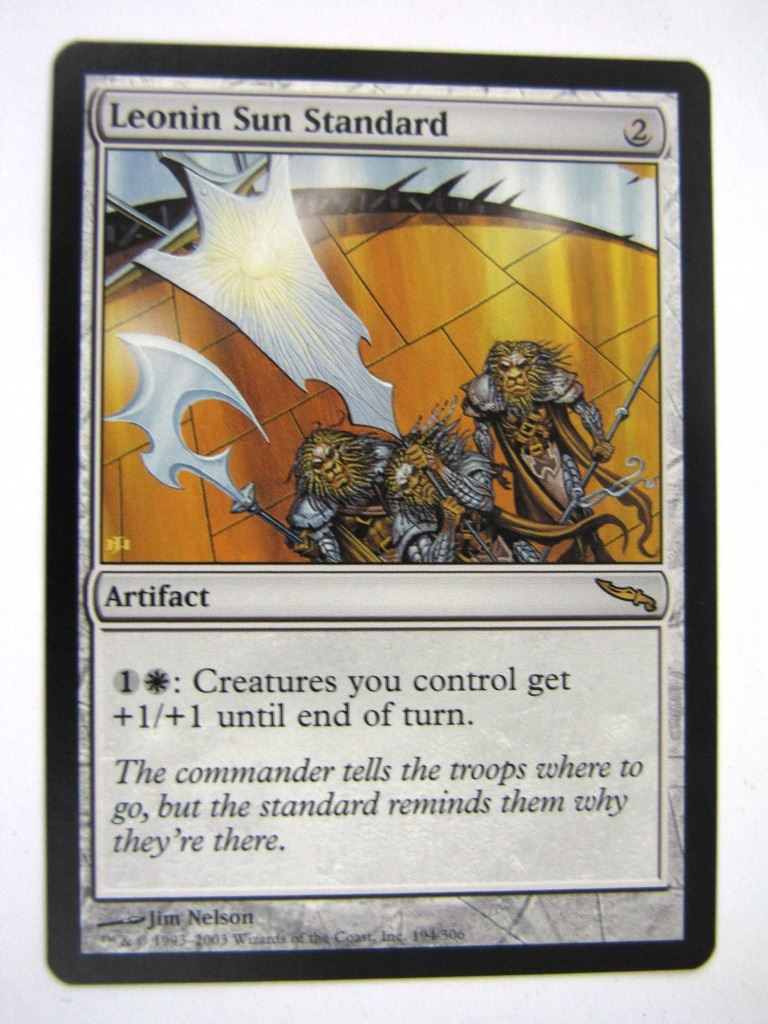 MTG Magic Played Cards: LEONIN SUN STANDARD # 6C97