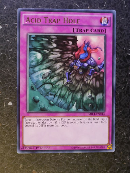 Yugioh Cards: ACID TRAP HOLE MIL1 ULTRA RARE # 3F44