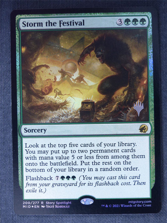 Storm the Festival Promo Stamped Foil - Mtg Card #2J8