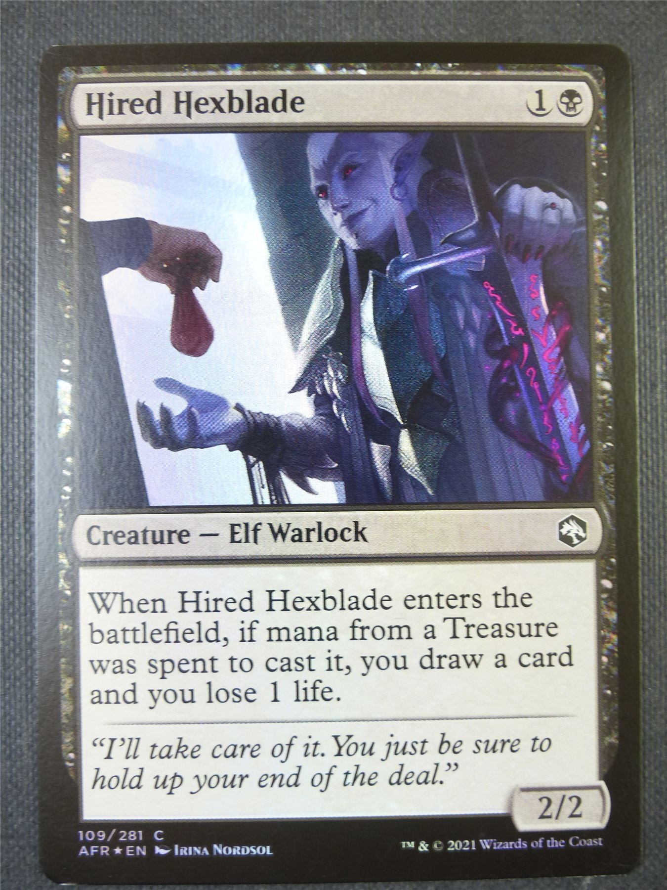 Hired Hexblade Foil - Mtg Card #2BR