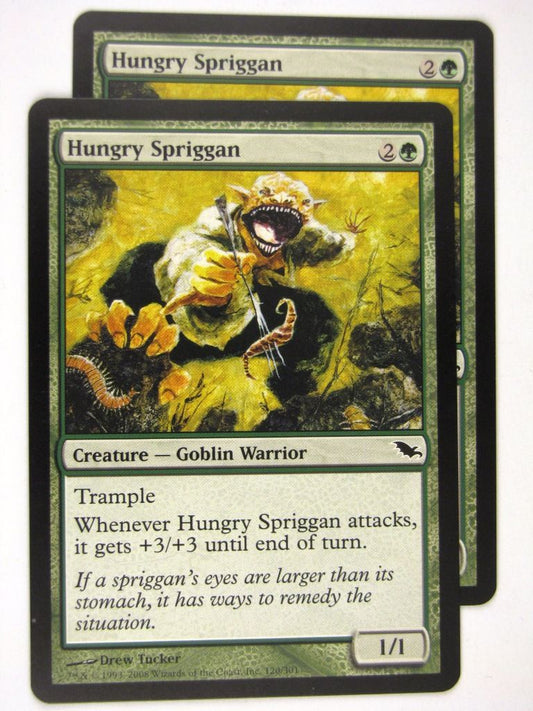 MTG Magic: the Gathering Cards: HUNGRY SPRIGGAN x2: SHM