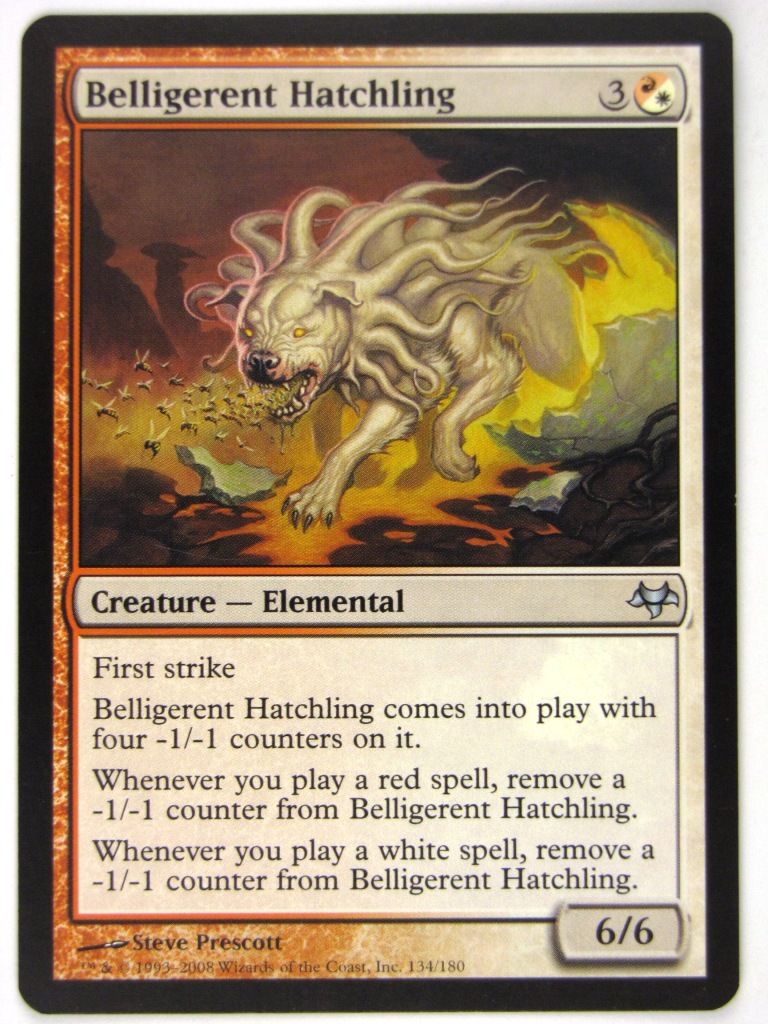 MTG Magic: The Gathering Cards: BELLIGERENT HATCHLING: EVE