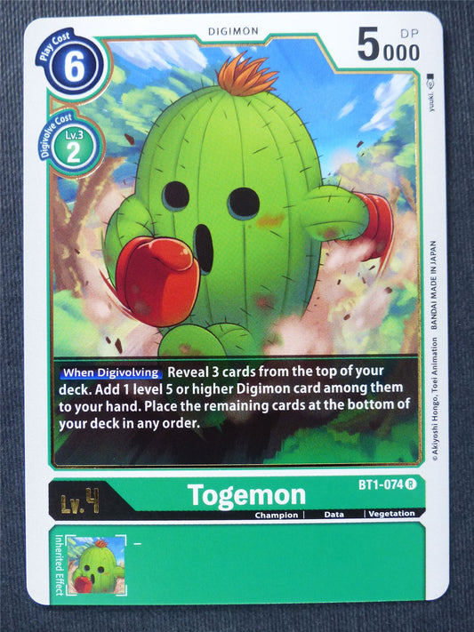 Togemon BT1-074 R - Digimon Cards #PU