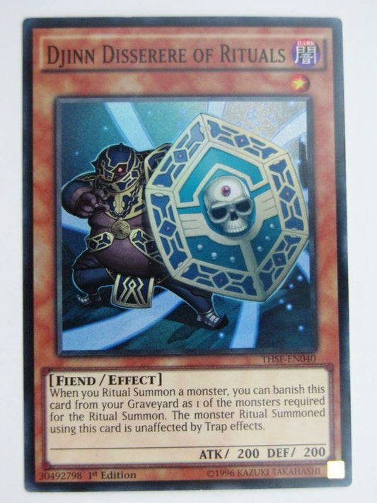 Yugioh Played Cards: DJINN DISSERERE OF RITUALS THSF SUPER RARE # 29G95