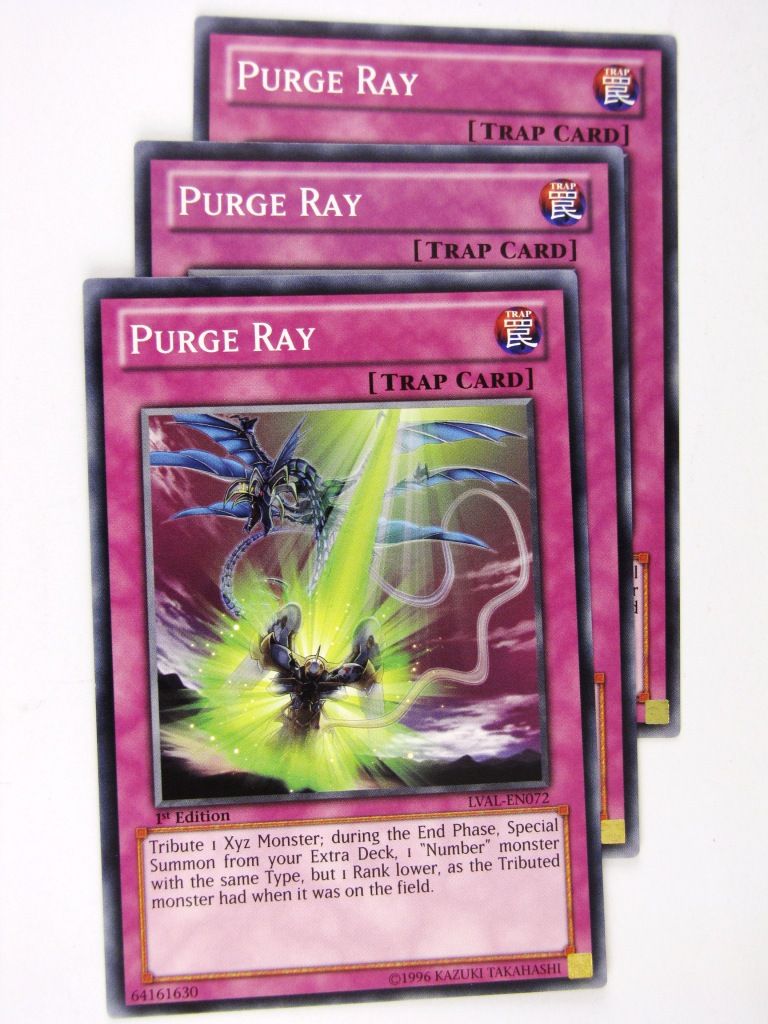 Yugioh Cards: PURGE RAY x3: LVAL