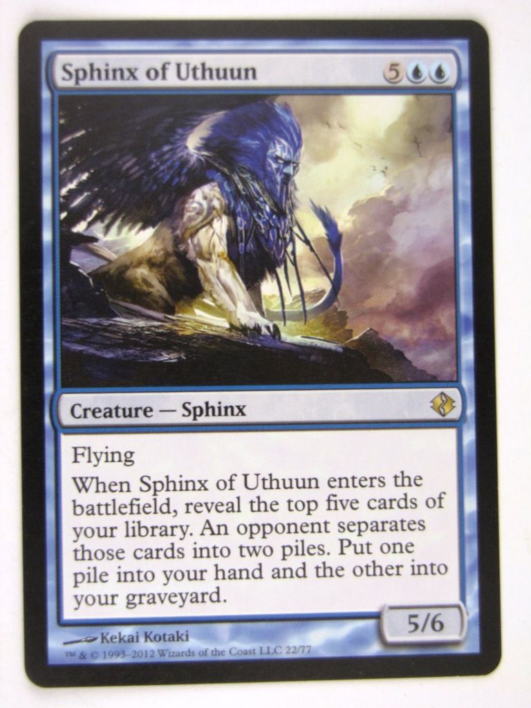 MTG Magic: The Gathering Cards: SPHINX OF UTHUUN duel deck - Played Rare