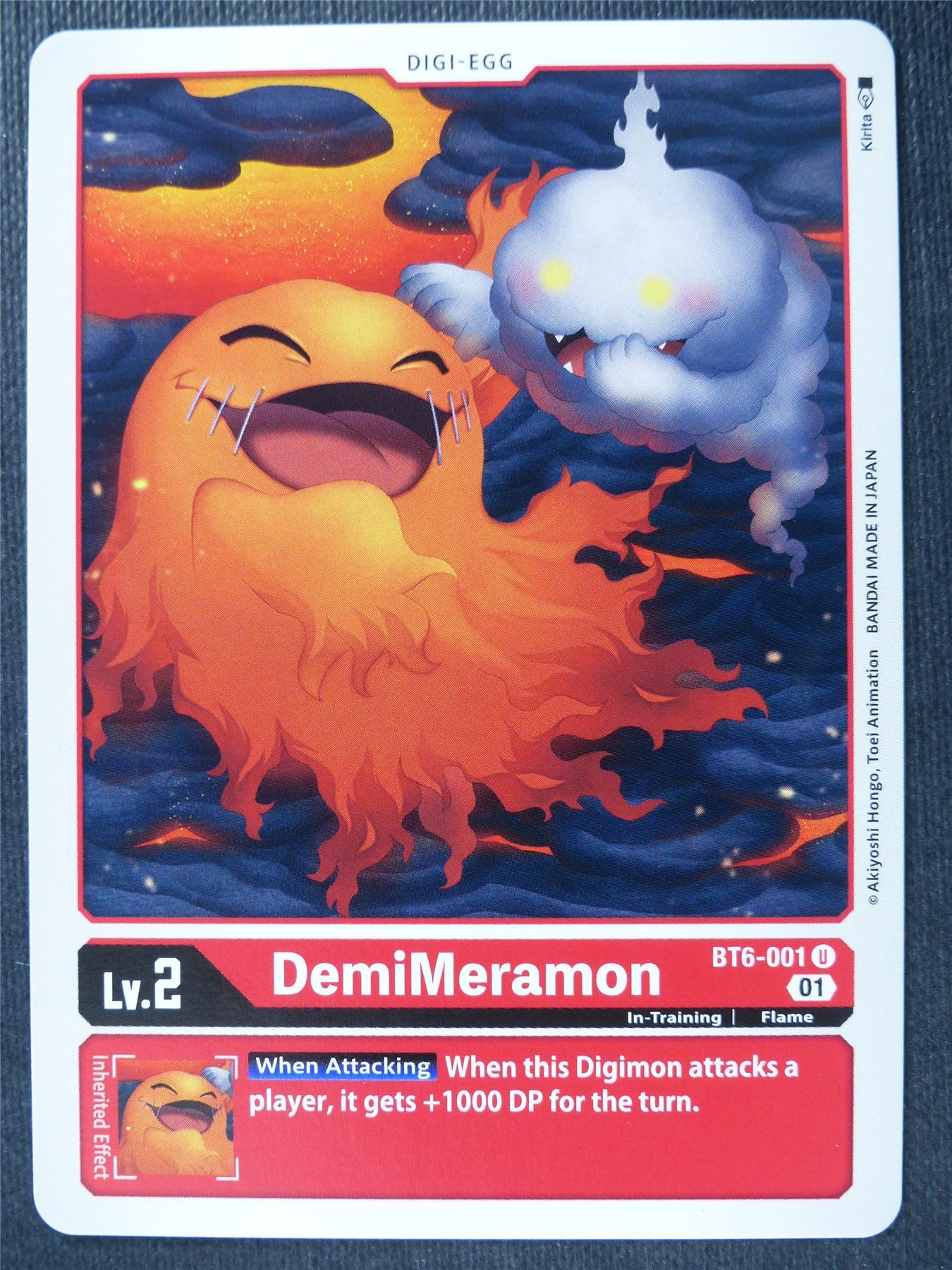 DemiMeramon BT6-001 U - Digimon Card #4JN