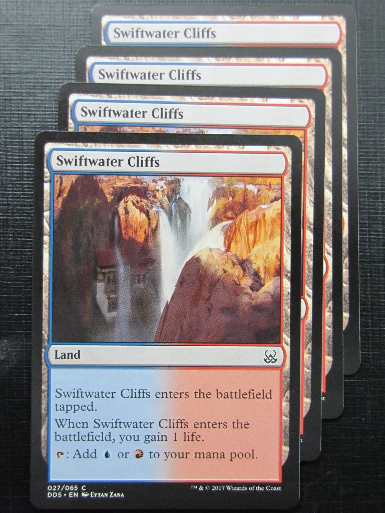 MTG Magic Cards: SWIFTWATER CLIFFS duel deck x4 # 29H42