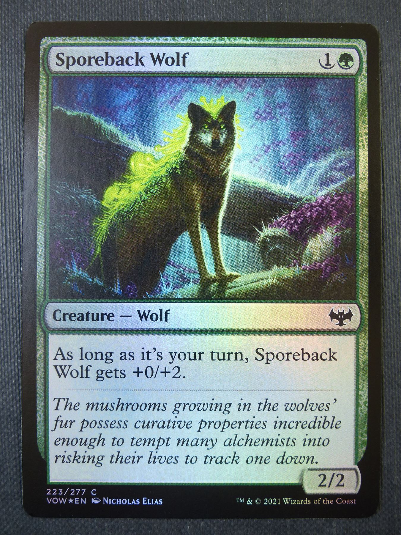 Sporeback Wolf Foil - Mtg Card #99L