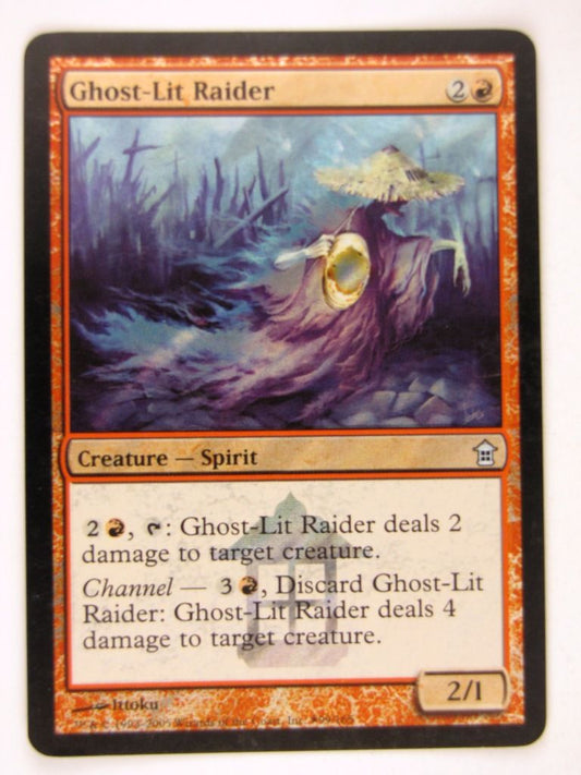 Mtg FOIL - GHOST-LIT RAIDER promo - played