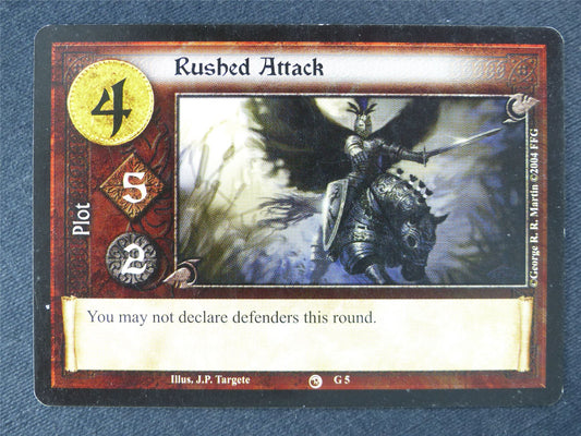 Rushed Attack - Game of Thrones Cards #Y4
