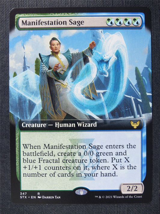 Manifestation Sage Extended Art - Mtg Magic Cards #QE