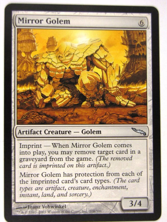 MTG Magic: the Gathering Cards: MIRROR GOLEM: MRD