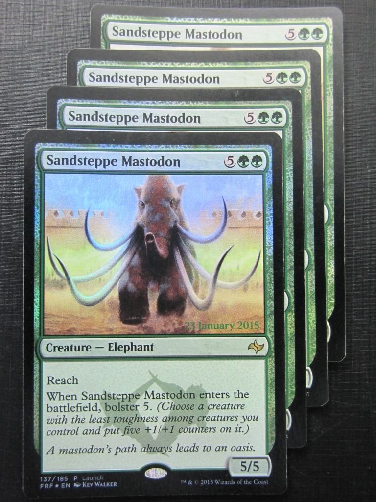 Sandsteppe Mastodon Promo Foil x4 - Mtg Card # 6A72