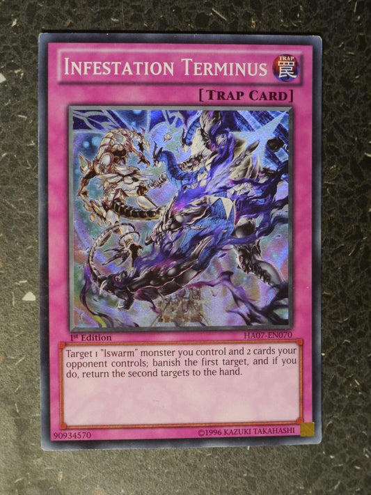 Yugioh Cards: INFESTATION TERMINUS HA07 SUPER RARE # 3E88