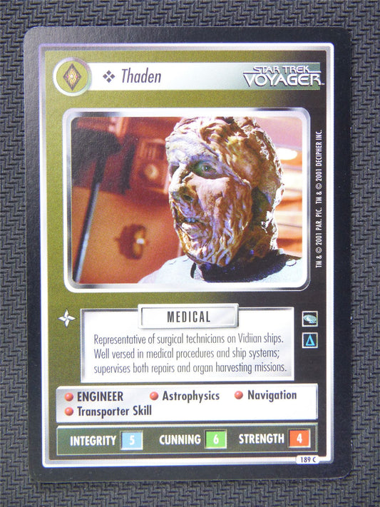 Thaden Black Border - Star Trek CCG Voyager #51Y