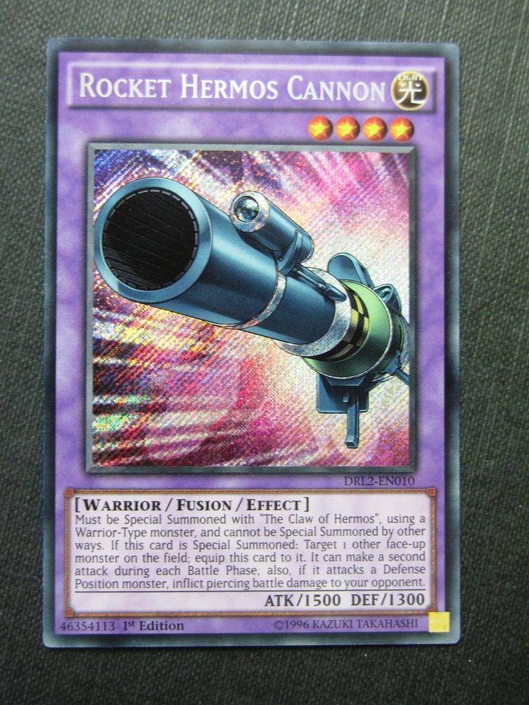 Rocket Hermos Cannon DRL2 Secret Rare - 1st ed - Yugioh Cards #1TC