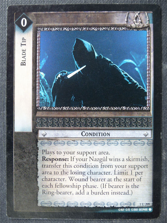 Blade Tip 1 U 209 - LotR Card #48G