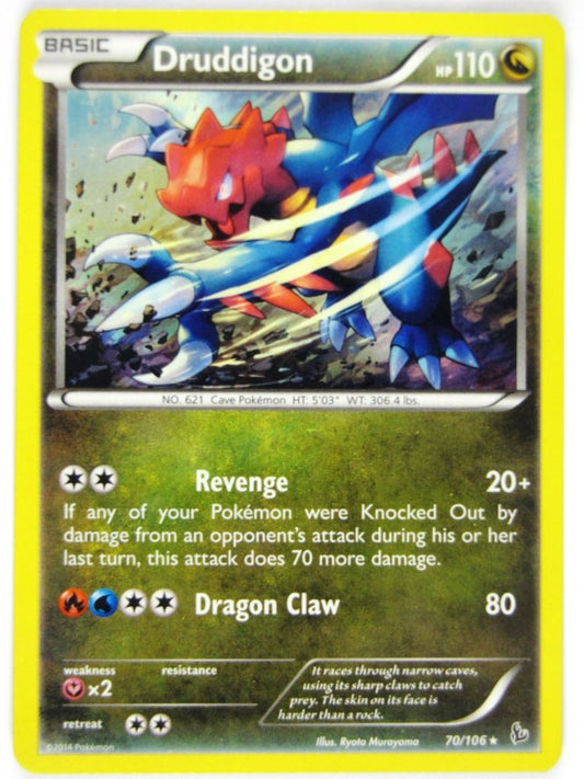 Pokemon Cards: DRUDDIGON 70/106 HOLO # 20D38