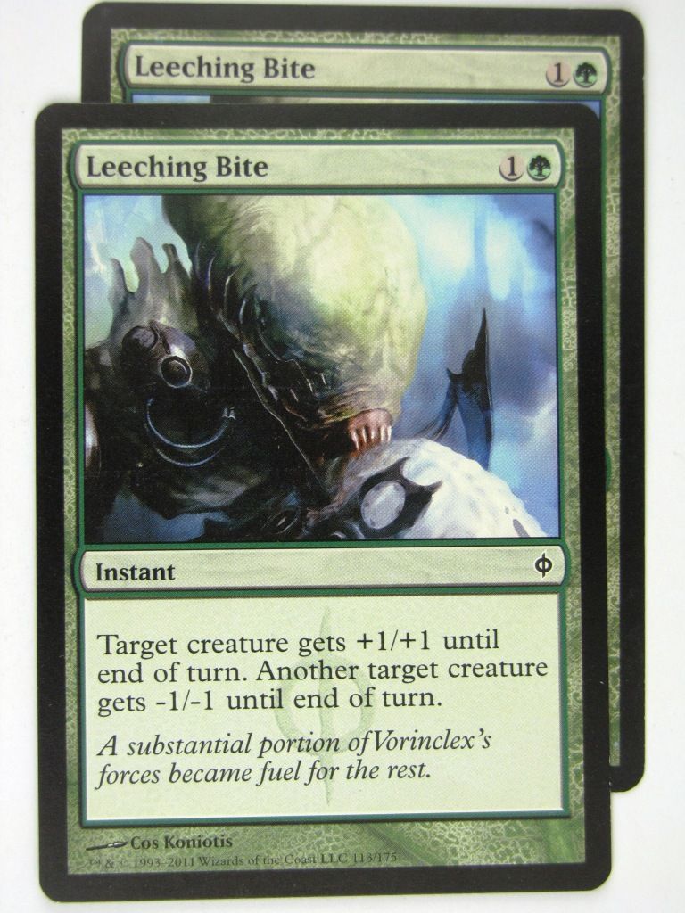 MTG Magic: the Gathering Cards: LEECHING BITE x2: NPH