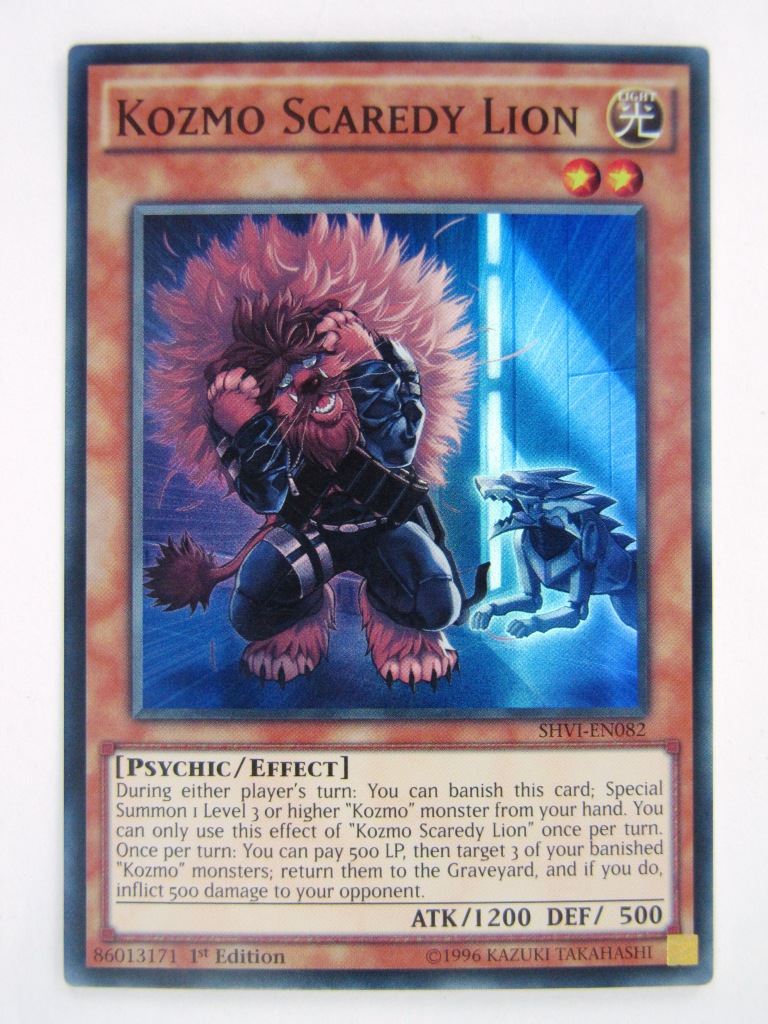 Yugioh Cards: KOZMO SCAREDY LION SHVI SUPER RARE # 10F2