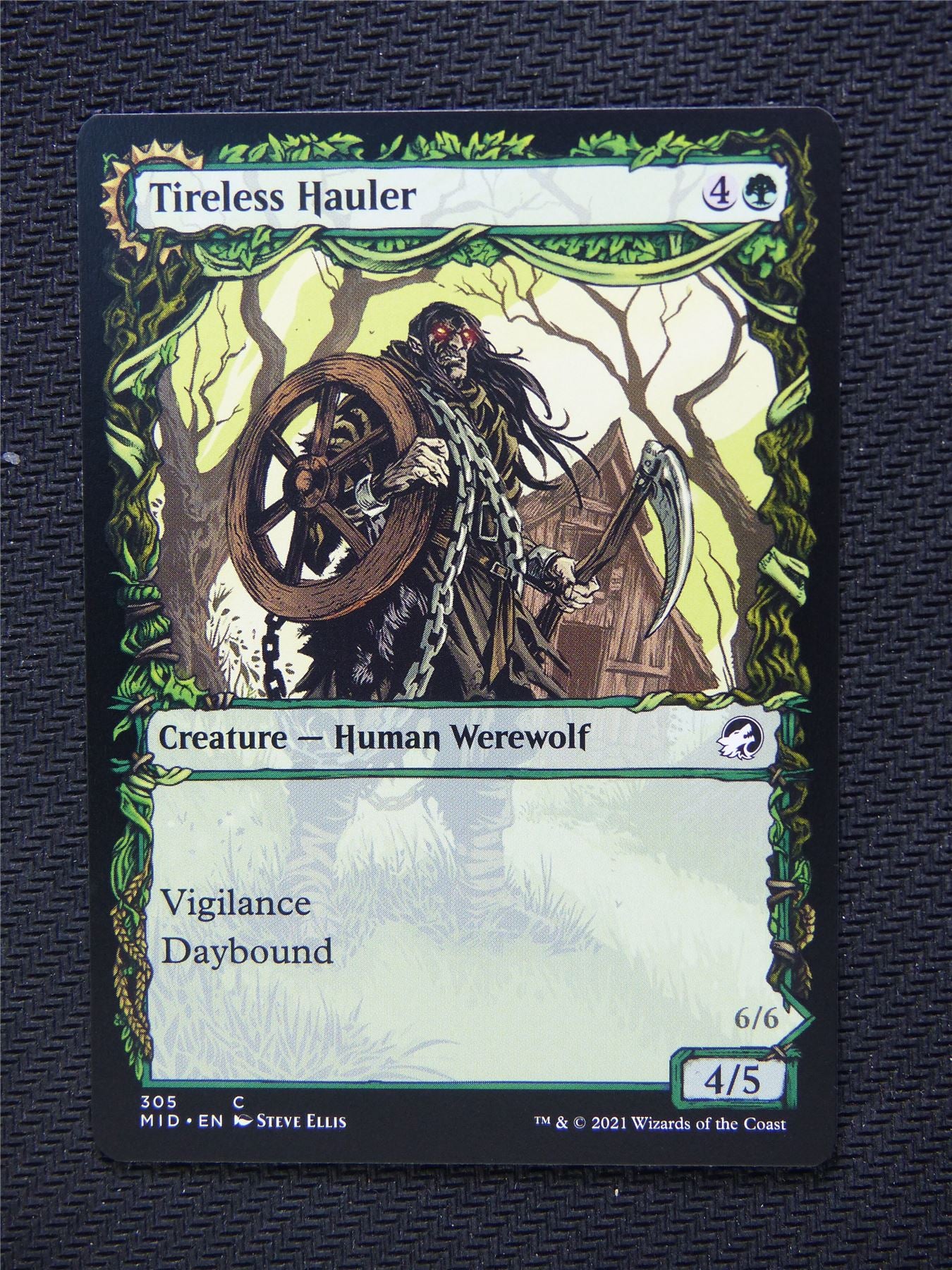 Tireless Hauler Dire Strain Brawler  Showcase - Innistrad - Mtg Card #3ML