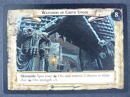 Watchers of Cirith Ungol 10 U 120 - played - LotR Cards #JR